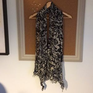 Banana Republic Scarf - floral- silk/wool
